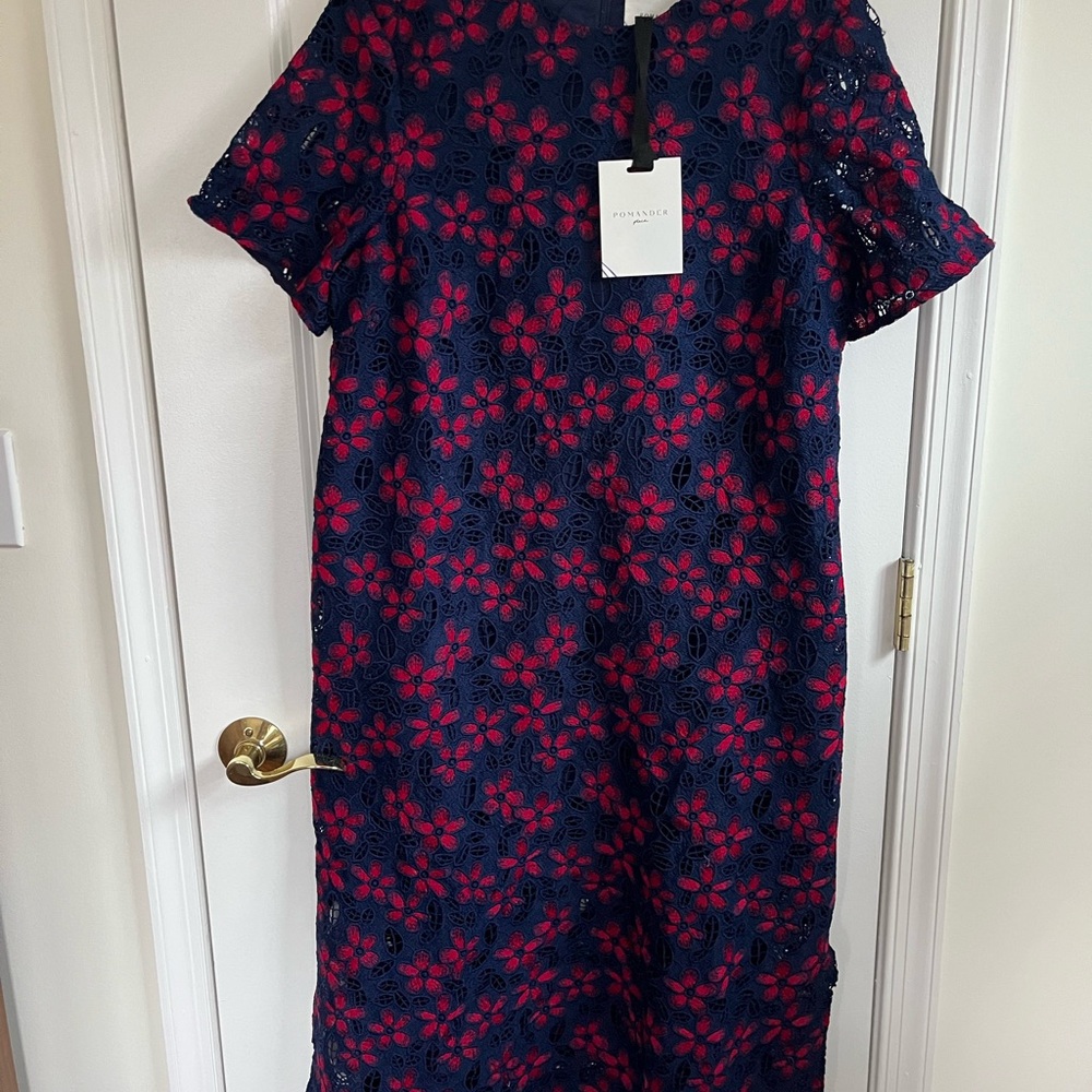 Pomander Place Midnight Floral Lace Seraphina Dress - Tuckernuck - Picture 6 of 7